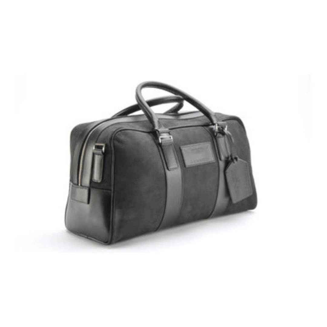 Black 2024 leather holdalls