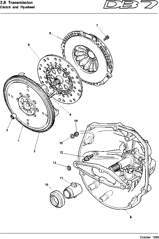 DB7 i6 (95) Clutch and Flywheel | Aston Store